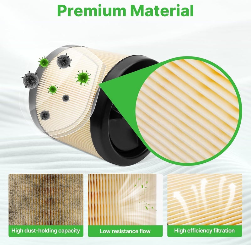 RVgolf 2PCS Engine Air Filter Fit for Ford Bronco 2021-2025 2026 2.3L/2.7L, Ford Ranger 2024 2025 2026 2.3L Car Replacement# MB3G-9601AA MB3Z-9601A Automotive Accessories - Image 3
